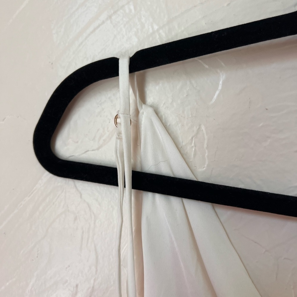 NWT House of CB Samara white drape front dress size S - Picture 8 of 10